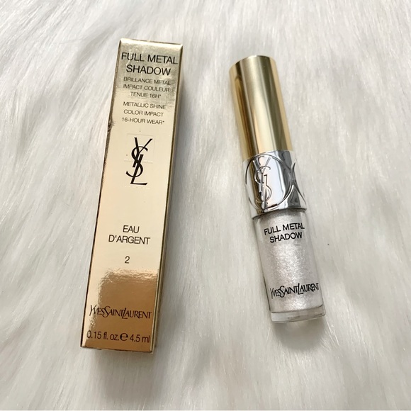YSL Full Metal Shadow Liquid Eyeshadow #2 Eau D’Argent NIB *Discontinued* - Picture 1 of 3